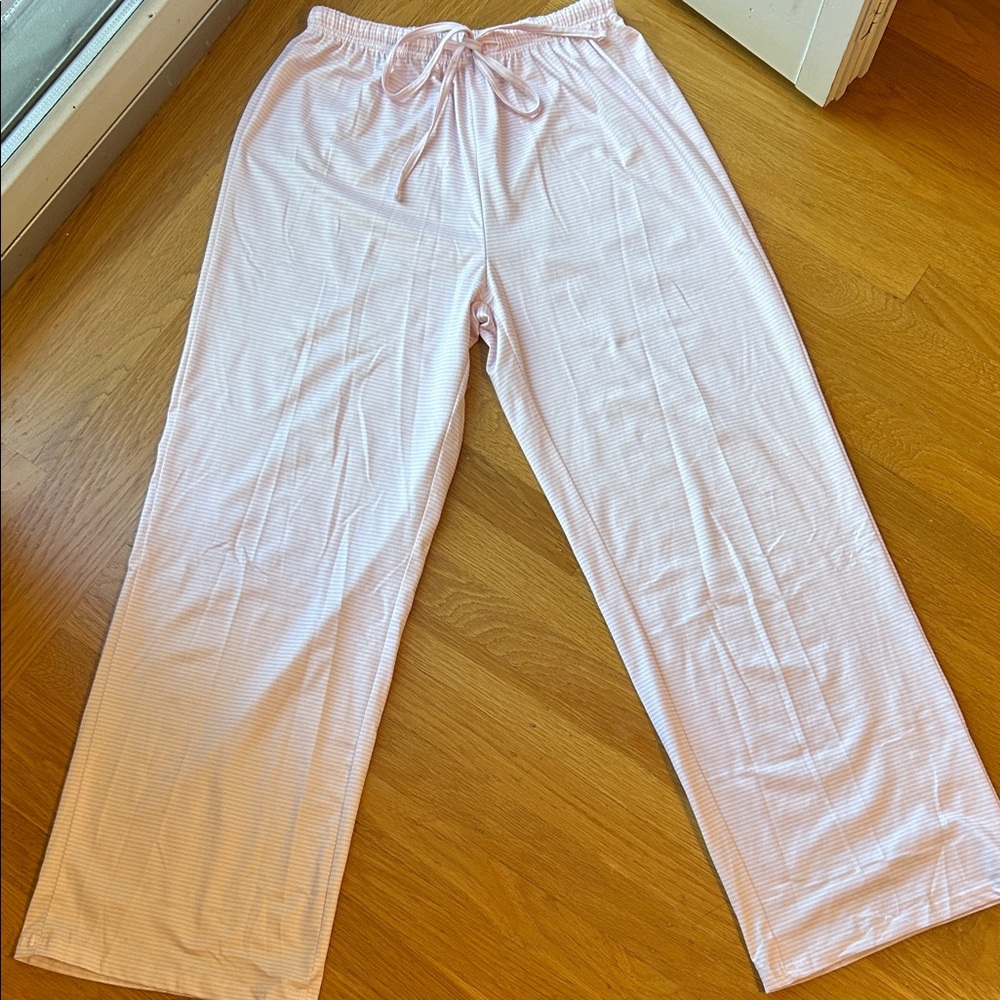 Pink Striped Lounge Pants